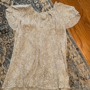 Flutter sleeve blouse. WORN ONCE